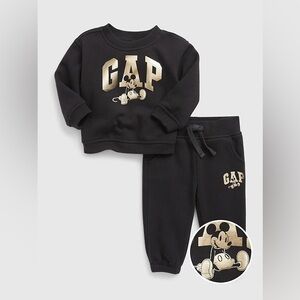 GAP Black Baby Set with Cartoon Character